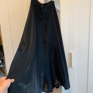 Long shimmer black JS Collections skirt